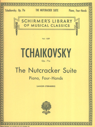 Pyotr Ilyich Tchaikovsky: Tchaikovsky Nutcracker Suite 1 Pf 4 Hands (Lb1359)