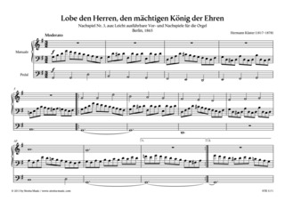 Hermann Küster - Lobe den Herren, den mächtigen König der Ehren
