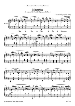 Frédéric Chopin - Mazurka D-Dur