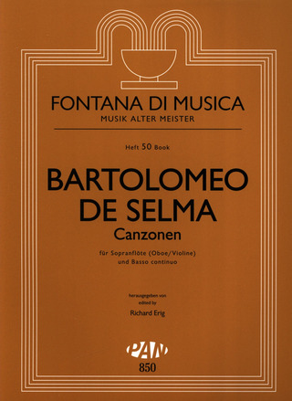 Bartolomeo de Selma y Salaverde - Canzonen