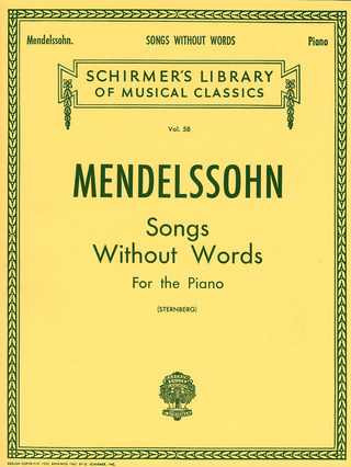 Felix Mendelssohn Bartholdy - Songs without Words/ Lieder ohne Worte