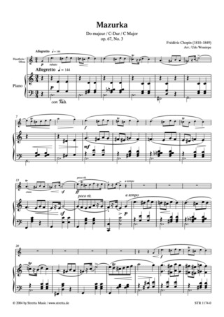 Frédéric Chopin - Mazurka C-Dur