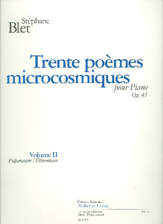 Stéphane Blet - 30 Poemes Microcosmiques Op41