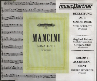 Francesco Mancini - Sonate für Altblockflöte (Violine) und Basso continuo Nr. 1 d-Moll