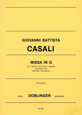 Giovanni Battista Casali - Missa in G