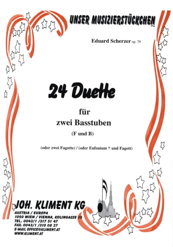 Scherzer Eduard - 24 Duette Fuer 2 Basstuben Op 73
