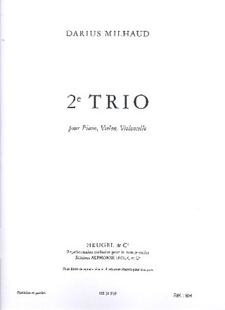 Darius Milhaud - Trio N02