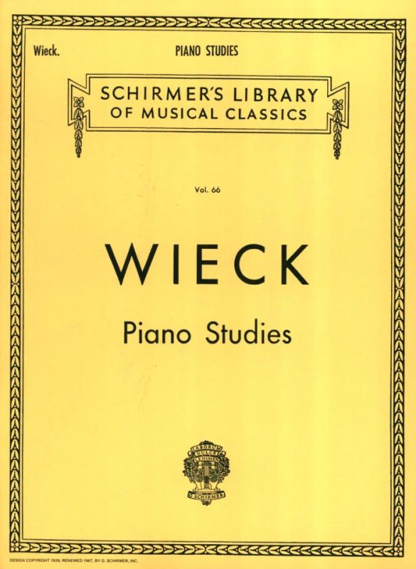 Friedrich Wieck - Piano Studies