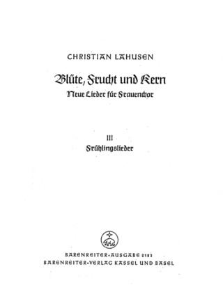 Christian Lahusen - Frühlingslieder