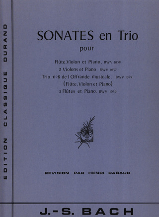 Johann Sebastian Bach - Sonates en Trio