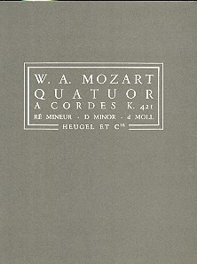Wolfgang Amadeus Mozart - Quatuor A Cordes K421 Re Min