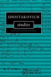 David Fanning - Shostakovich Studies 1