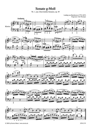 Ludwig van Beethoven - Sonate g-Moll