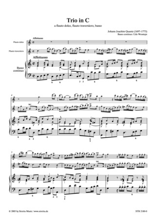 Johann Joachim Quantz - Trio in C