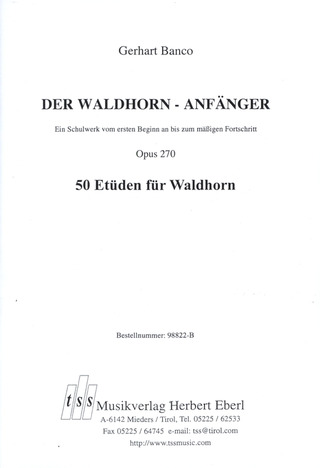Gerhard Banco - Der Waldhorn Anfaenger Op 270