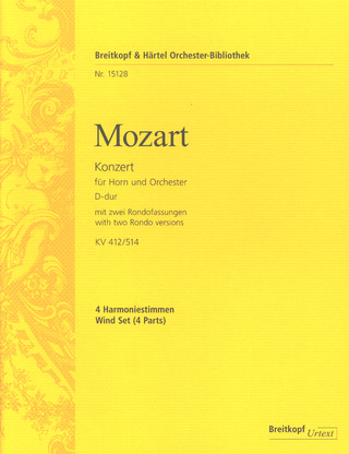 Wolfgang Amadeus Mozart: Konzert Nr. 1 D-Dur KV 412/514