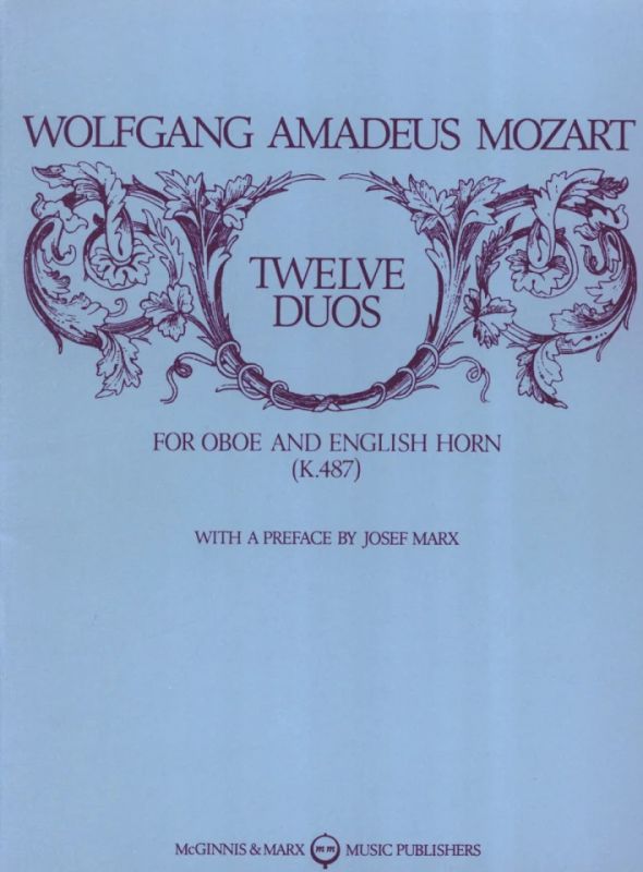 Wolfgang Amadeus Mozart - 12 Duos Kv 487