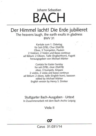 Johann Sebastian Bach - The heavens laugh, the earth exults in gladness BWV 31