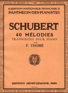 Franz Schubert - Mélodies (40)