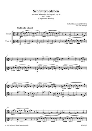 Robert Schumann: Schnitterliedchen