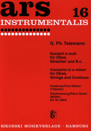 Georg Philipp Telemann - Konzert für Oboe, Streicher und B.c. e-moll TWV 51:e1