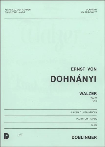 Ernst von Dohnányi - Walzer op. 3