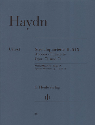 Joseph Haydn - Streichquartette Heft IX op. 71 und 74