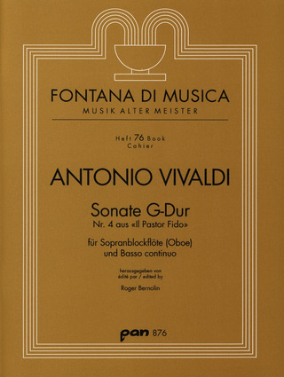 Antonio Vivaldi: Sonate G-Dur Op 13/4 (Il Pastor Fido)