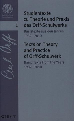 Barbara Haselbach - Studientexte zu Theorie und Praxis des Orff-Schulwerks 1