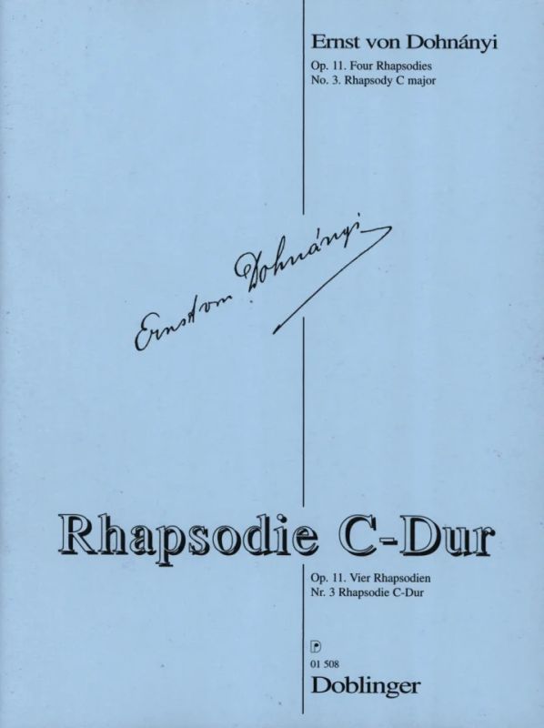 Ernst von Dohnányi - Rhapsodie C-Dur op. 11/3