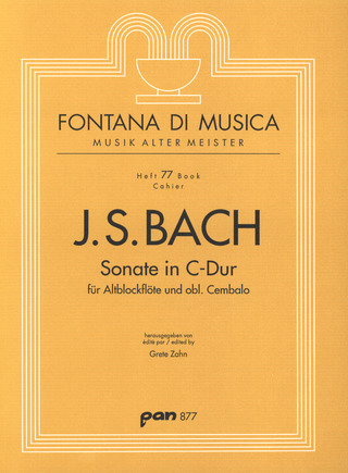 Johann Sebastian Bach - Sonate C-Dur Bwv 1032 (A-Dur)