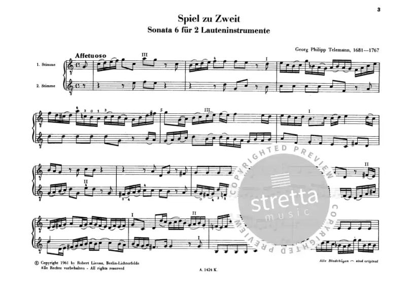Georg Philipp Telemann - Sonata 6 (1)