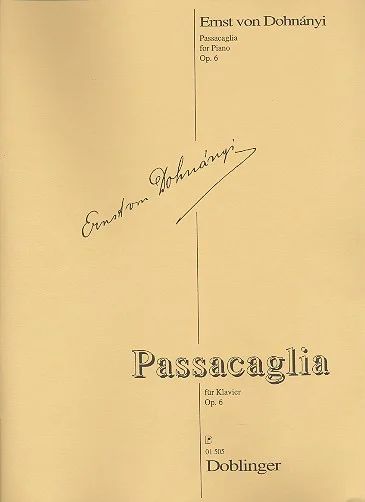 Ernst von Dohnányi - Passacaglia op. 6