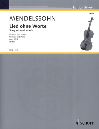 Felix Mendelssohn Bartholdy - Lied ohne Worte op. 30/3