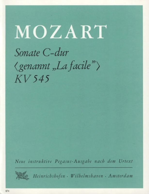 Wolfgang Amadeus Mozart - Sonate C-Dur (genannt "La facile") KV 545