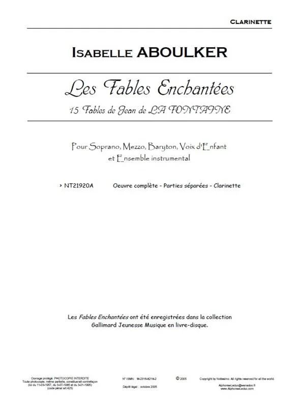 Isabelle Aboulker - Les fables enchantées