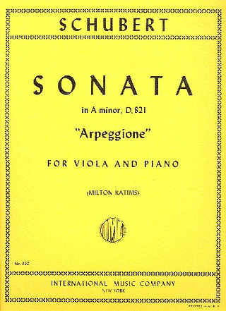 Franz Schubert - Sonata La M Arpeggione (Katims)