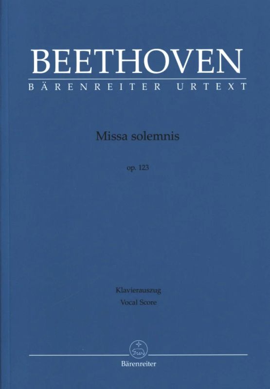 Missa Solemnis Vocal Score Op 123