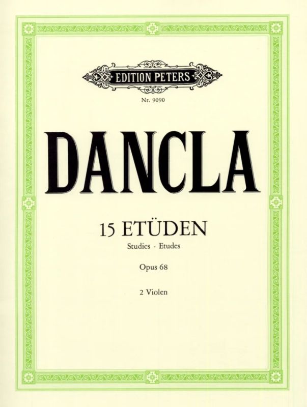 Charles Dancla - 15 Etüden op. 68