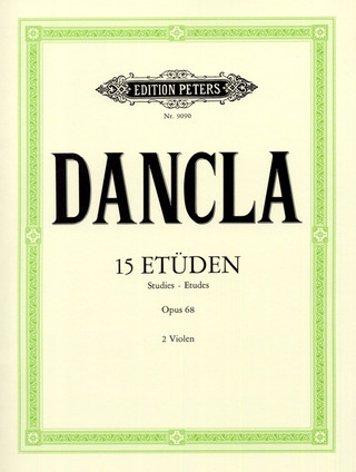 Charles Dancla: 15 Etüden op. 68