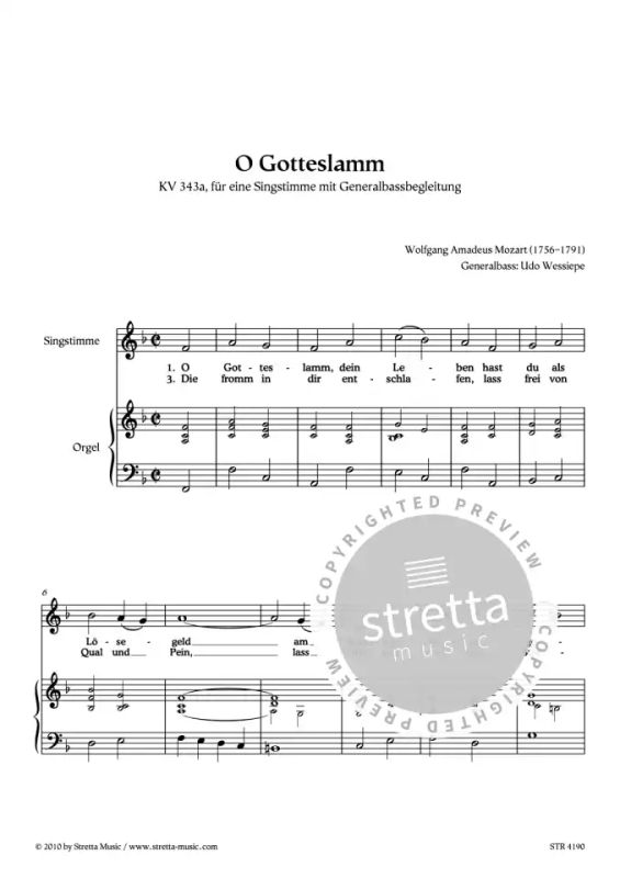Wolfgang Amadeus Mozart - O Gotteslamm