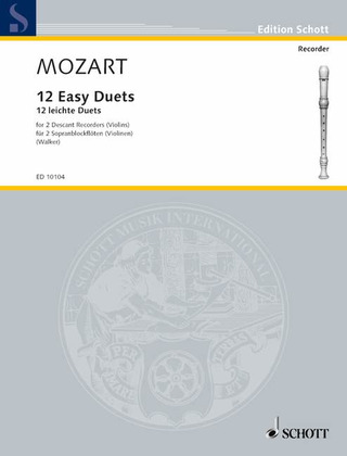 Wolfgang Amadeus Mozart - 12 leichte Duette