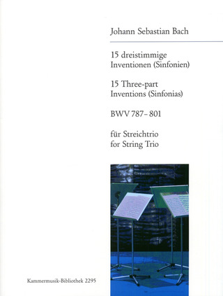 Johann Sebastian Bach: 15 dreistimmige Inventionen BWV 787-801
