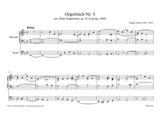 Eugen Grüel - Orgelstück Nr. 5