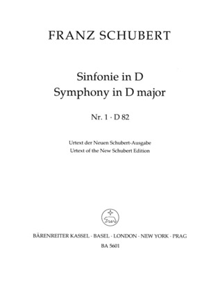Franz Schubert: Symphony No. 1 in D major D 82