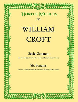 William Croft - Six Sonatas