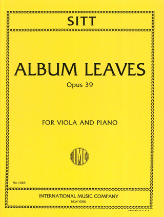 Hans Sitt: Album Leaves op. 39