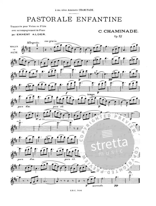 Cécile Chaminade - Pastorale Enfantine op. 12