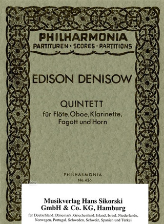 Edisson Denissow - Quintett für Flöte, Oboe, Klarinette, Fagott und Horn