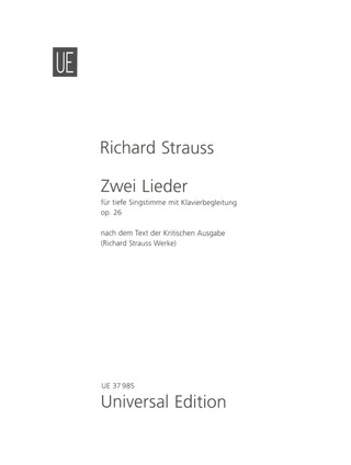 Richard Strauss - Zwei Lieder op. 26 TrV 166
